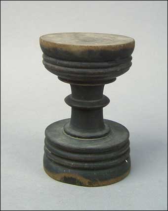 Early Lighting - Pennsylvania turned maple betty lamp stand, ca. 18th Century sold for $3510 at Pook and Pook April 2007