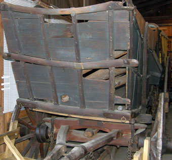 Conestoga Wagon - Front view of a Conestoga wagon, private collection